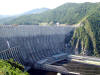 Вид на плотину Саяно-Шушенской ГЭС
